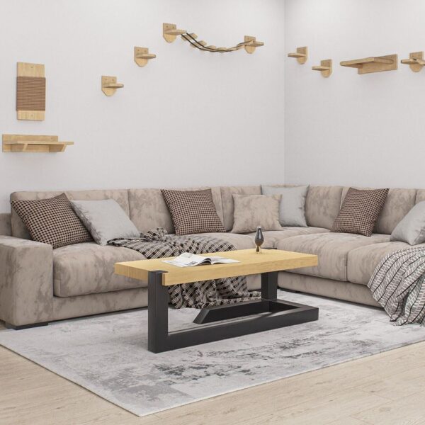Kletterwand Katzen Wandliege Katzenliege Katzenbett Katzenregal Wandmontage XXL 9965 – Bild 9