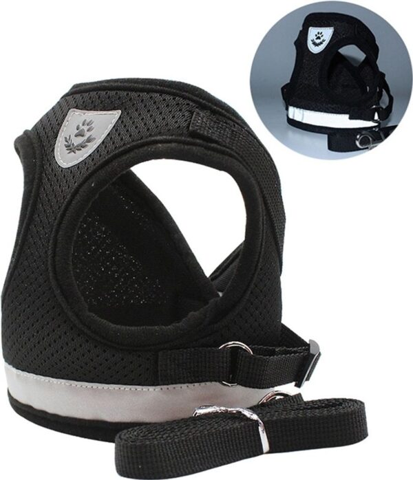 Katzengeschirr mit Leine Ausbruchsicher, Katzenleine mit Geschirr, Cat Harness, M – Bild 4