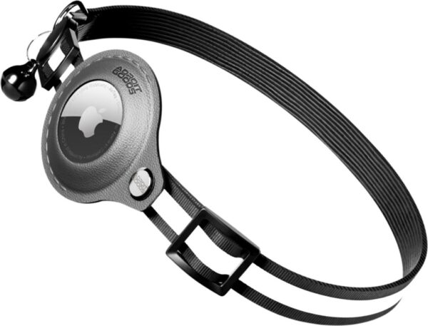 AdroitGoods Airtag Katze/Hund Halsband - Schwarz - Gps Tracker Haustier - Geeignet für Apple AirTag – Bild 6